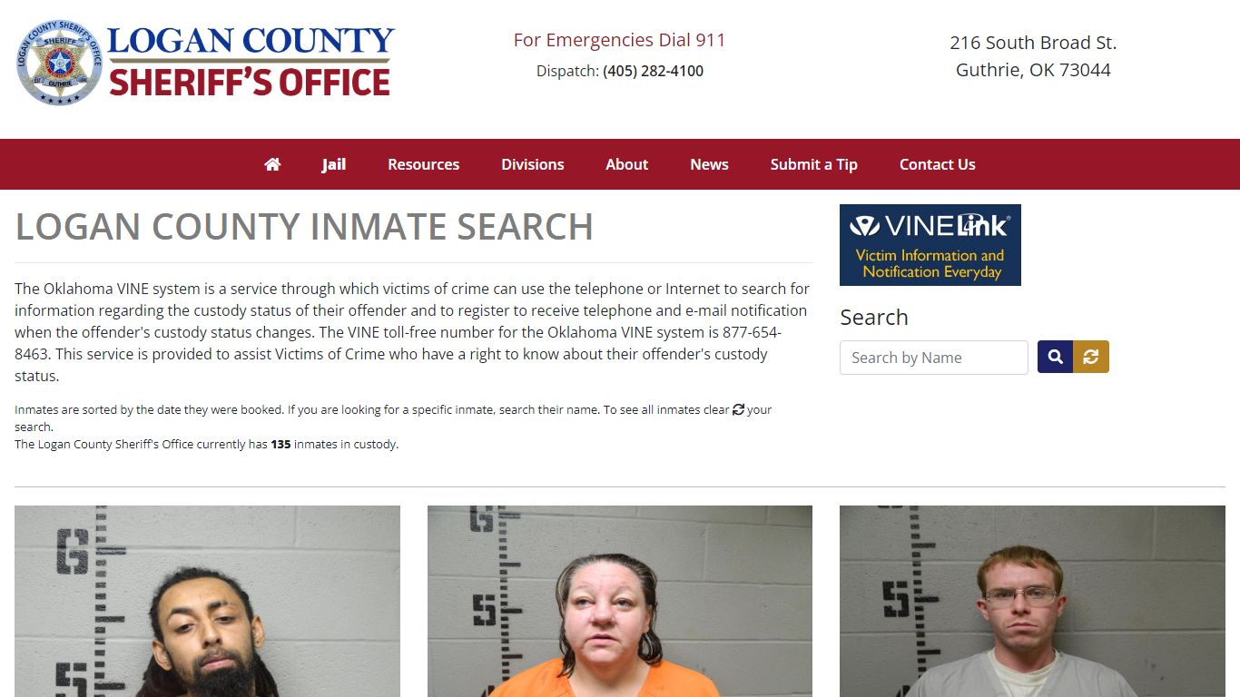 Inmate Search - Logan County Sheriff's Office